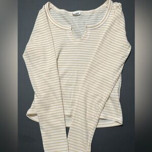 Striped Long Sleeve Top